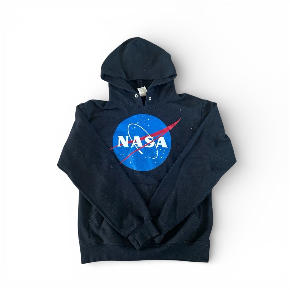 [Jerzees] Black NASA Hoodie
